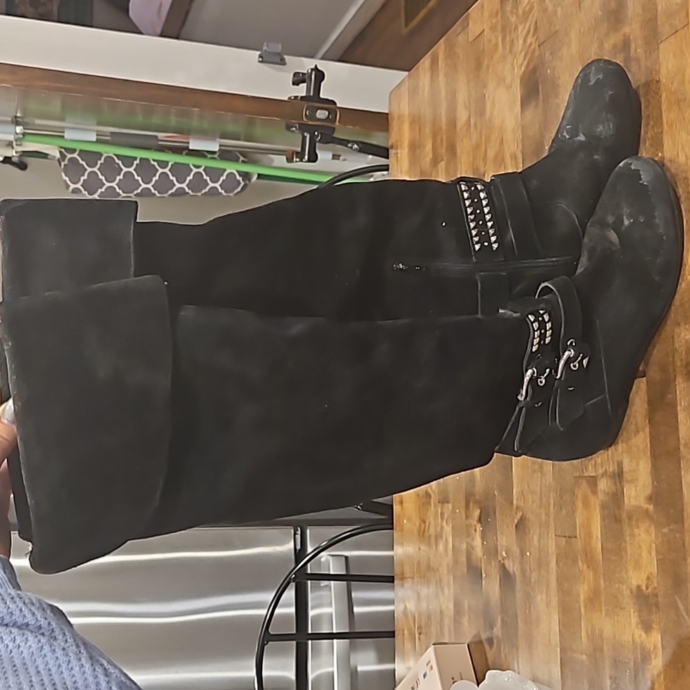 BCBG Suede Riding Boots